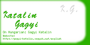 katalin gagyi business card